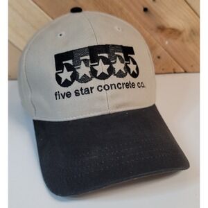 5 Star Concrete Company, Paramount Adjustable Custom Embroidered Hat NEW